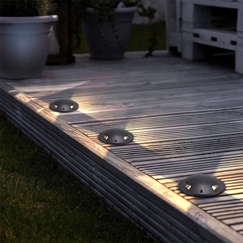 IP65 LED-Untergrundleuchte, 1 W, 3 W, vergrabenes Licht, unter der Erde, Lampe, Weg, Garten, Rasen, Hof, im Freien, wasserdichte Beleuchtung, 85–265 V, DC12 V
