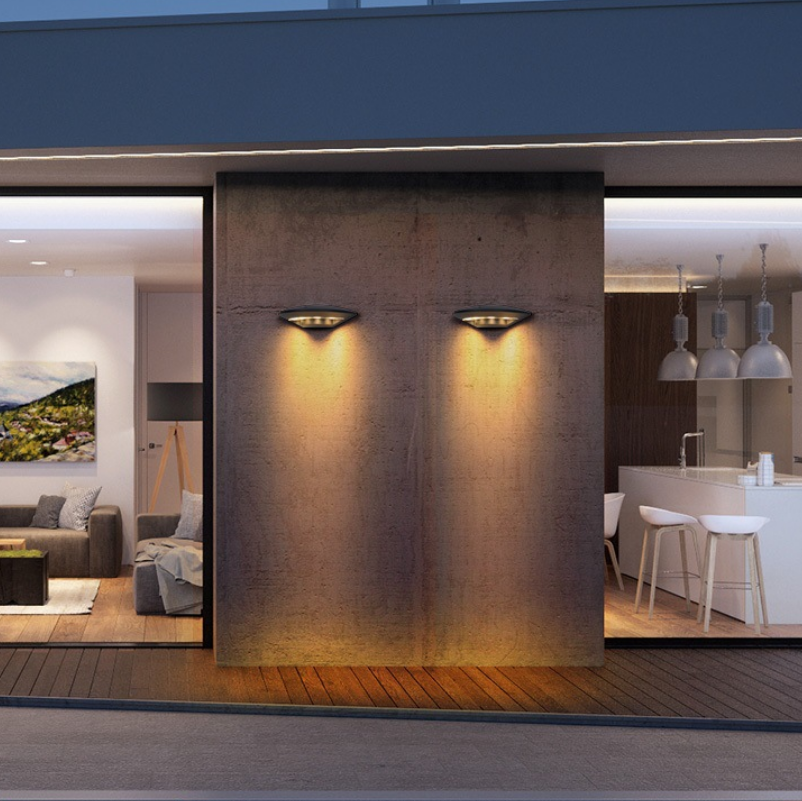 LED-Außenwandleuchte, wasserdichte Hof-Außenwandleuchte, einfache Außenwandleuchte für Balkon und Terrasse, feuchtigkeitsbeständig