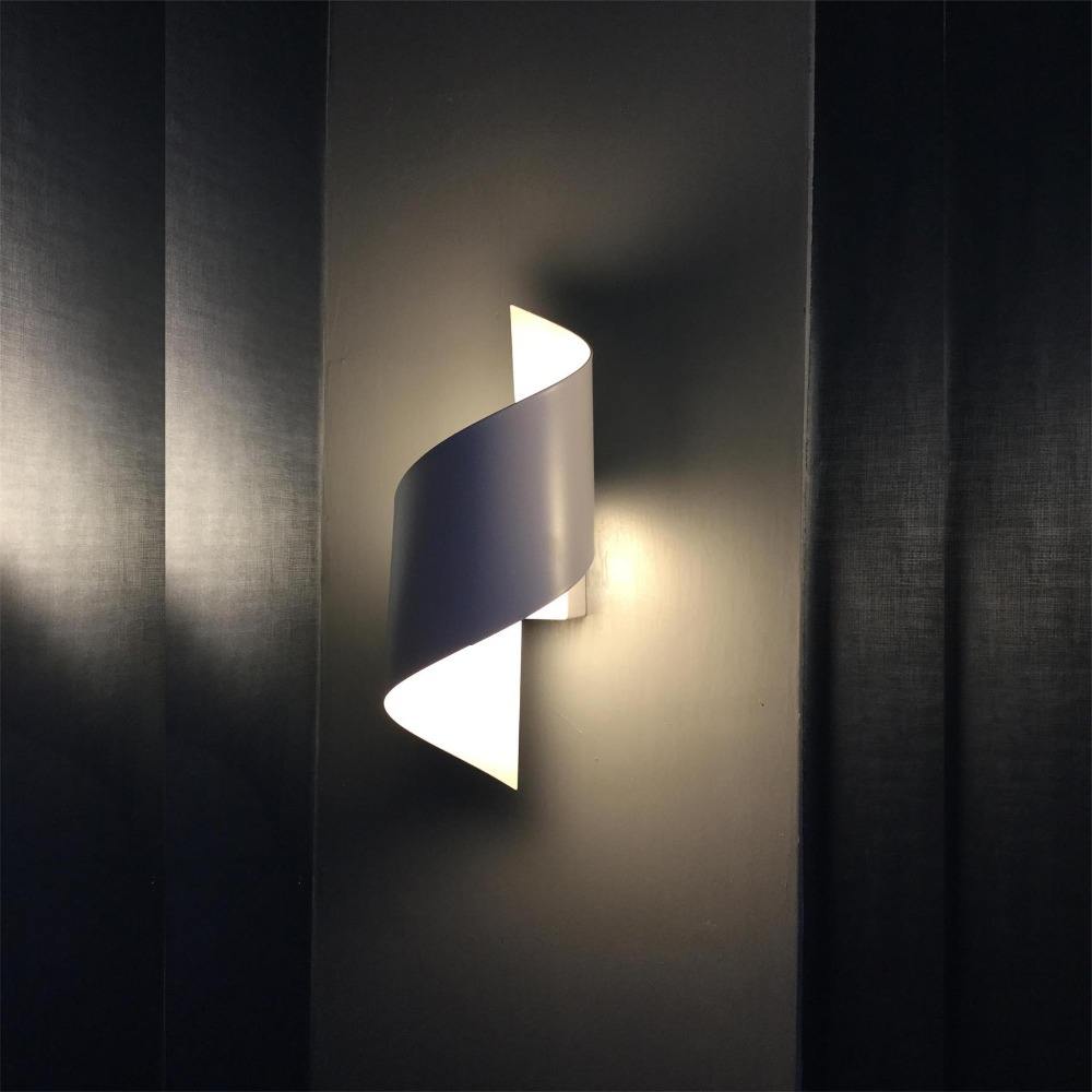 aplique de pared exterior blanco