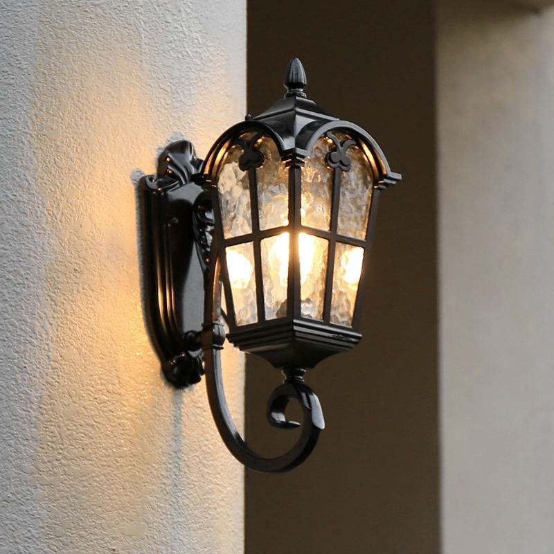 lámparas de pared solares al aire libre