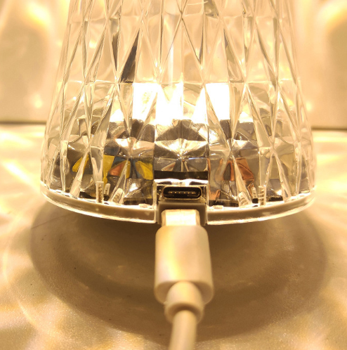 Acryl-Tischlampe modern