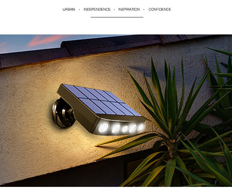 luces solares de pared