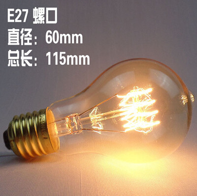 E27 Wolfram-Glühbirne, verschiedene Stile, St64, Vintage, Retro, dekorative Glühbirne, 220 V, Seide, 40 W, warmgelbe Glühbirne