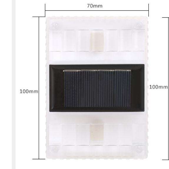 6LED Solar Transparent Wand Lampe Nachtlicht Outdoor IP65 Wasserdichte Licht für Home Dekoration Hof Licht