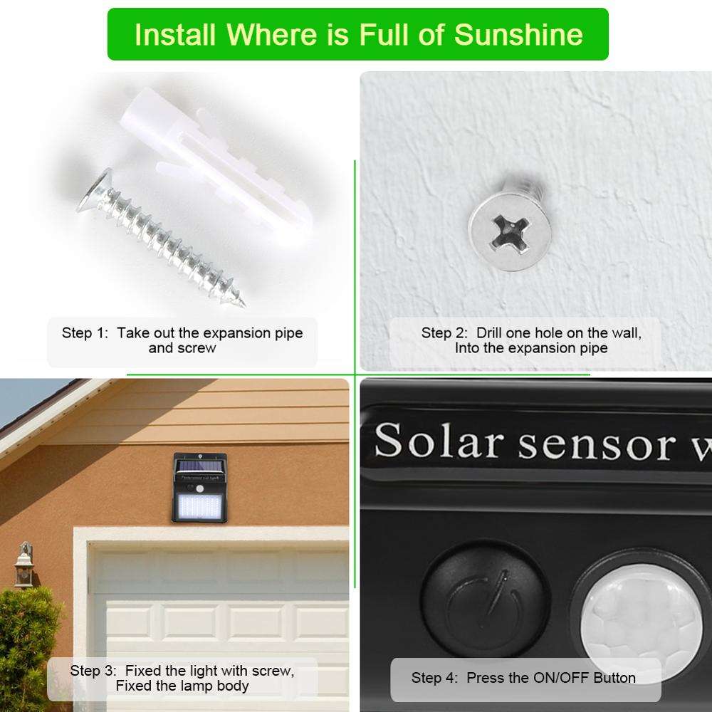 luces led solares para exteriores