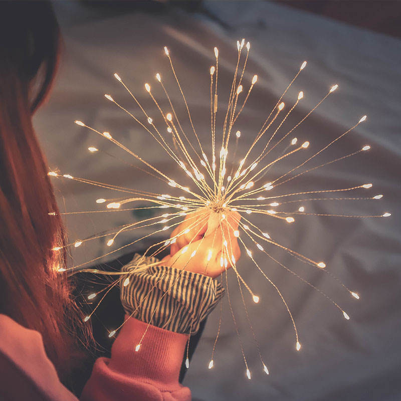 Hagood LED-Feuerwerk aus Kupfer, wasserdicht, IP65, Feiertagsbeleuchtung, LED-Feuerwerk, großes Licht