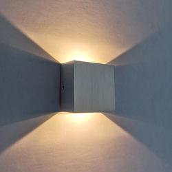 8W Einfaches, energiesparendes Innenlicht im nordischen Stil aus Aluminium, RGB-LED-Wandleuchte, Treppenlicht, Flurlicht