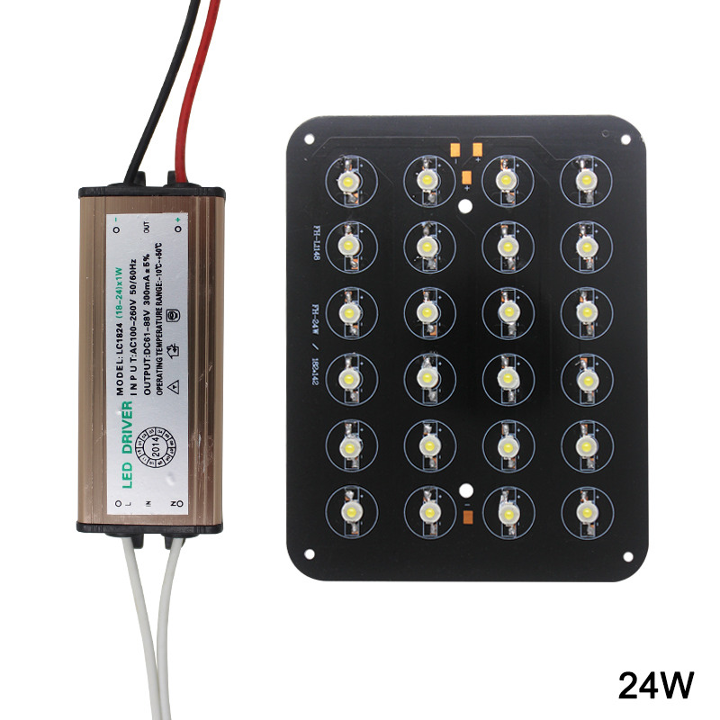 LED-Chip, 12 W, 18 W, 20 W, 24 W, 30 W, 36 W, 48 W, Hochleistungs-Lampendioden, AC85–265 V, wasserdichter LED-Treiber für vergrabene Leuchten