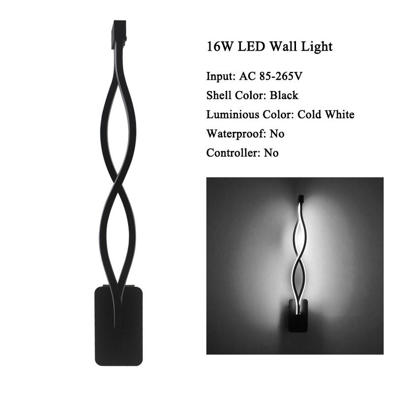 Novedosos apliques de pared LED de 16W para interior y hogar