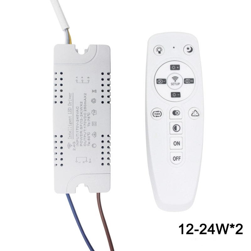 2.4G WIFI sécurité plastique pilote 15-24W connexion Bluetooth éclairage transformateur de puissance AC100-240VLED plafonnier