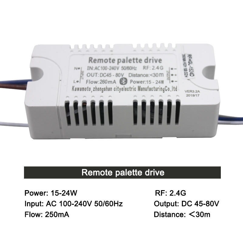 2,4 G WIFI Sicherheits-Kunststoff-Treiber 15–24 W Bluetooth-Verbindung Beleuchtung Leistungstransformator AC100–240 VLED-Deckenleuchte