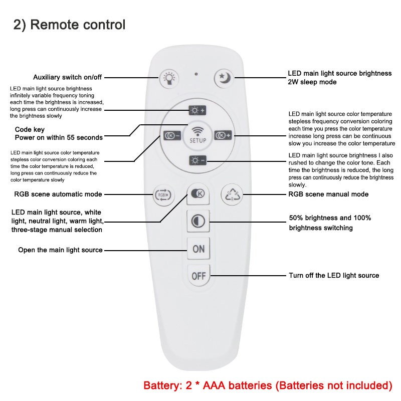 2,4 G WIFI Sicherheits-Kunststoff-Treiber 15–24 W Bluetooth-Verbindung Beleuchtung Leistungstransformator AC100–240 VLED-Deckenleuchte