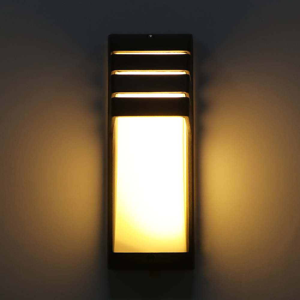 Luz LED de pared IP65, valla de jardín impermeable para exteriores, lámpara de pared de moda para interiores de aluminio para dormitorio, mesita de noche, sala de estar, escaleras
