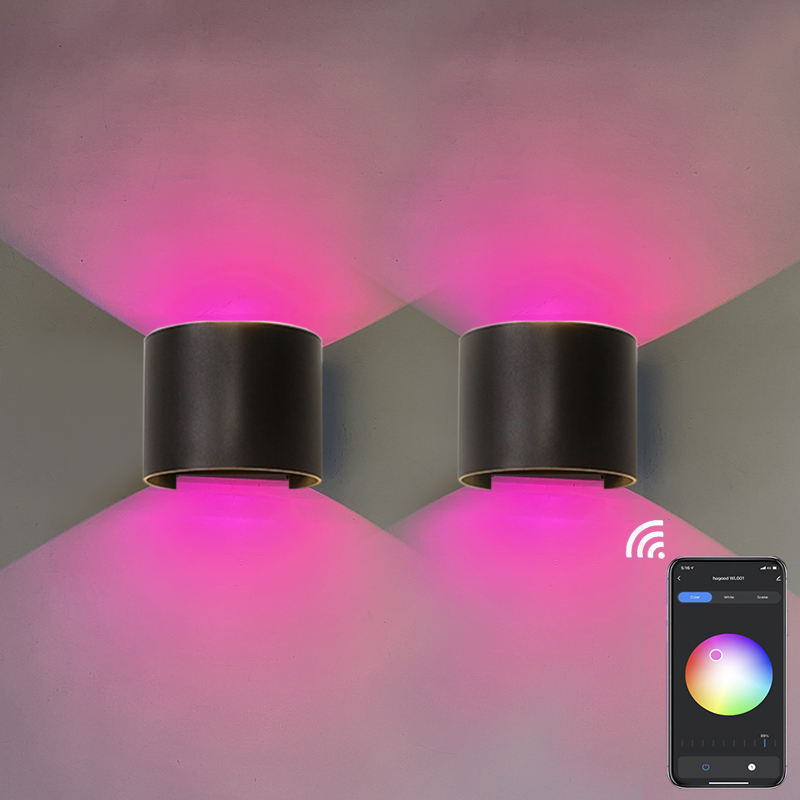 Lámpara de pared inteligente con control de aplicaciones 