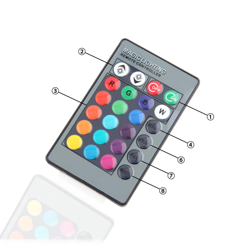 lámpara de pared con control remoto