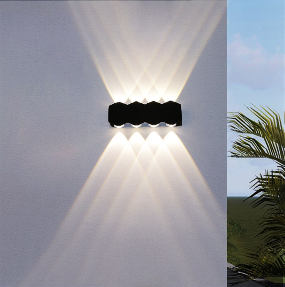Iluminación del pasillo del pasillo del hotel en forma de diamante