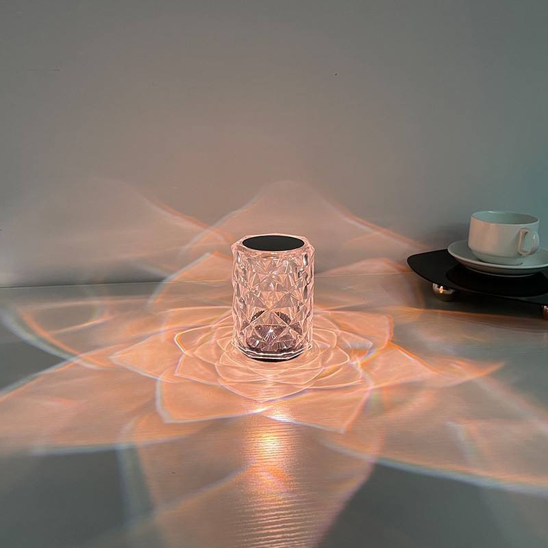 lámpara de mesa led acrílico