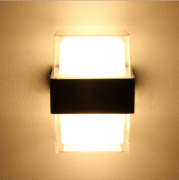 IP65 LED-Wandleuchte für den Außenbereich, wasserdicht, Gartenbeleuchtung, Aluminium, AC86-265, für Innenräume, Schlafzimmer, Wohnzimmer, Treppen, Gang, Wandleuchte
