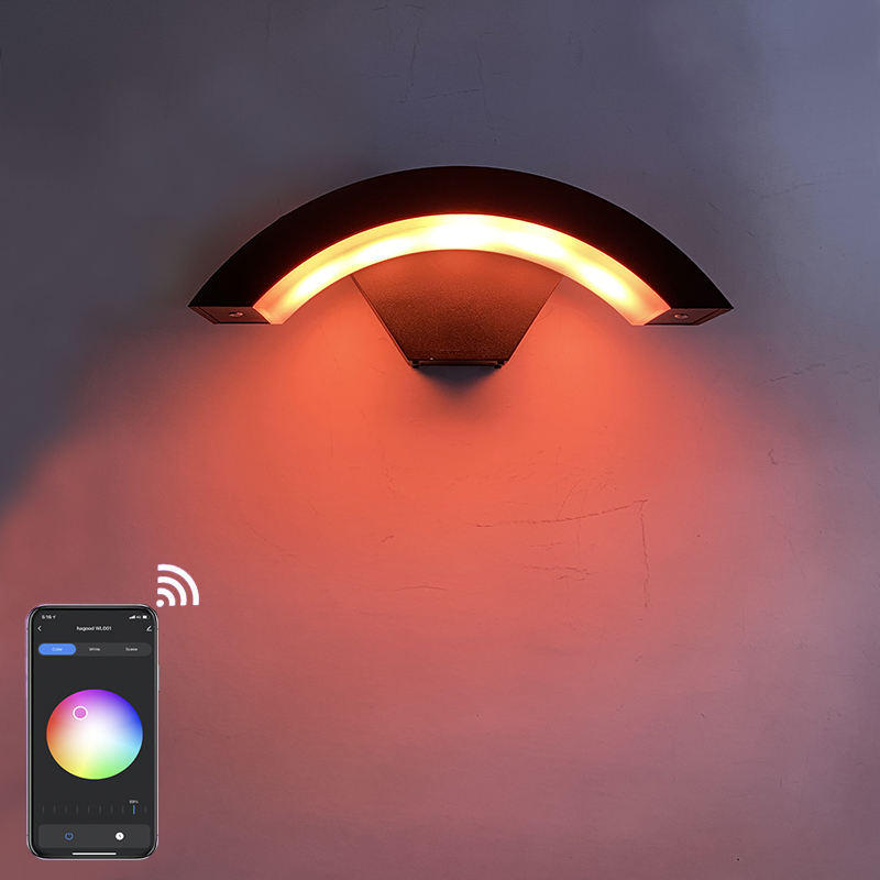 Lámpara de pared inteligente con control de aplicaciones 