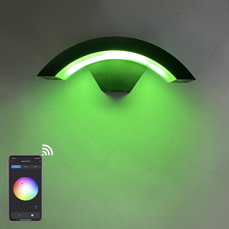Lámpara de pared inteligente con control de aplicaciones 