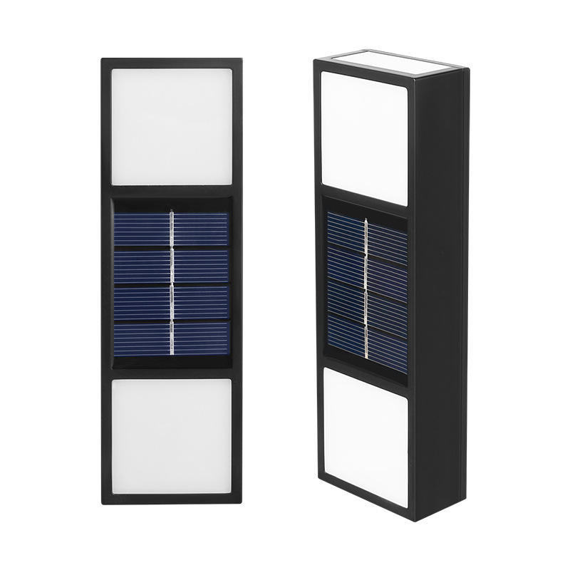 lámpara de pared solar al aire libre