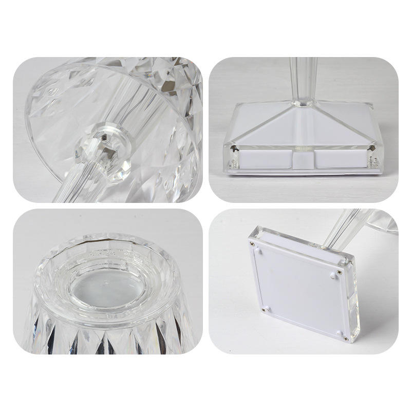 lámpara de mesa de acrílico