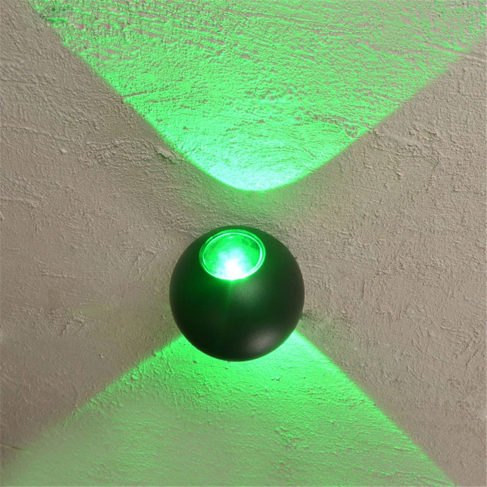 6W Wasserdichtes Licht 2023 NEUE Kugelleuchten Outdoor-LED-Wandleuchten Runde wasserdichte Wandleuchte Up And Down Wandleuchte