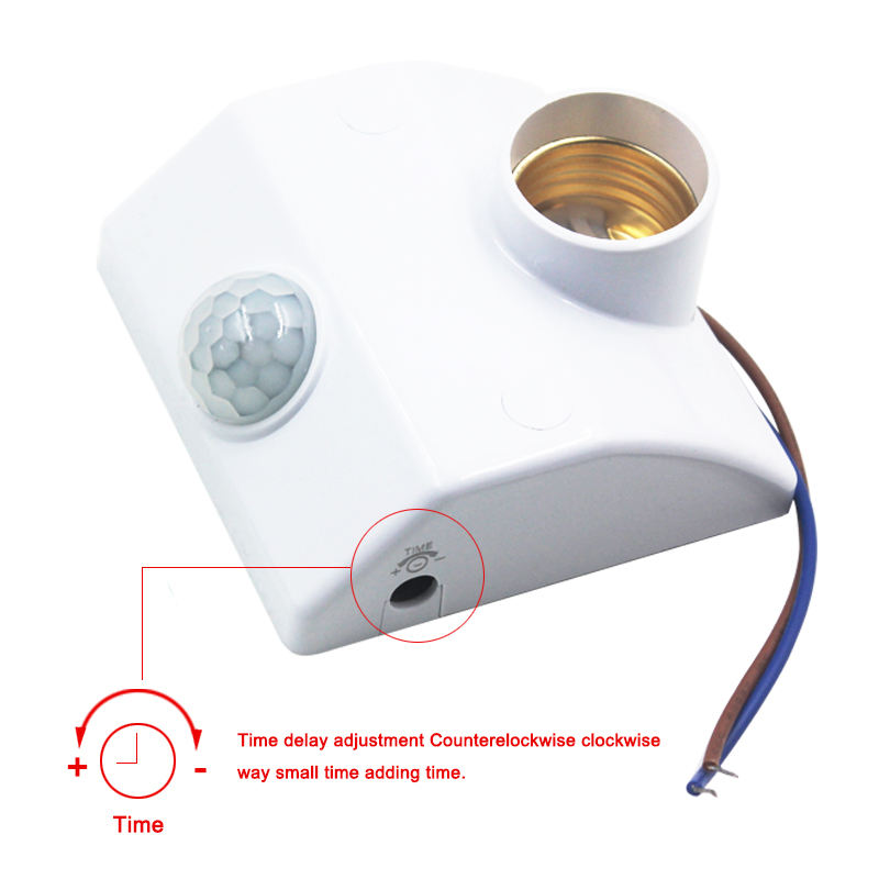 Sensor de movimiento infrarrojo E27 Pir