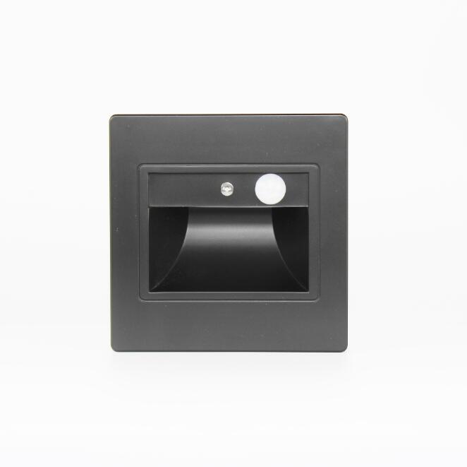 Vente chaude Détecteur de mouvement PIR + Capteur de lumière LED Step Stair Lights Encastré Coin FootLamp En Stock