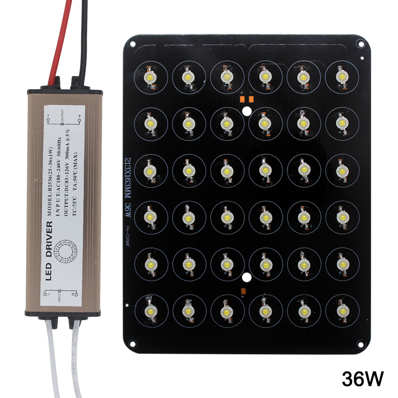 LED-Chip, 12 W, 18 W, 20 W, 24 W, 30 W, 36 W, 48 W, Hochleistungs-Lampendioden, AC85–265 V, wasserdichter LED-Treiber für vergrabene Leuchten