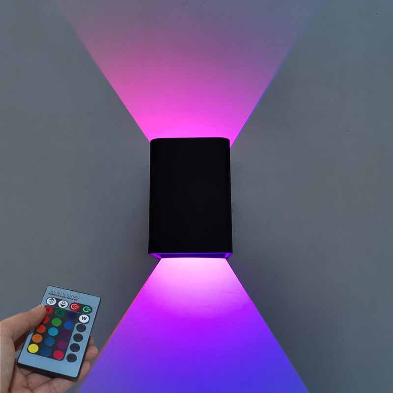 Moderne 5W LED Up Down Wandleuchte RGB Schlafzimmer Nachttisch Dekoration Wandlampe AC85-265V Industrieprojektbeleuchtung