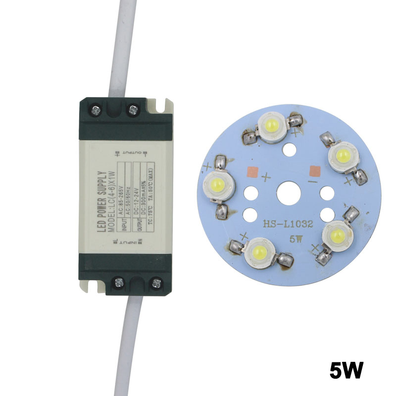 Conductor plástico de la fuente de alimentación de la cáscara del panel LED del tablero del microprocesador del poder más elevado de la estrella de la luz del punto del bulbo de 24W LED