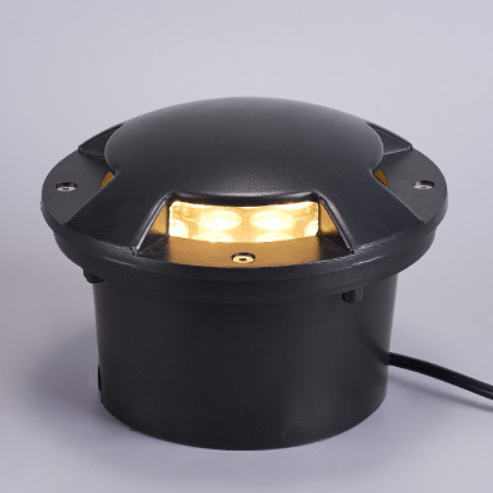 Seitenlichtdurchlässige vergrabene Lampe, eingebetteter LED-Stehlampenstrahler, wasserdichtes Flutlicht für den Außenbereich
