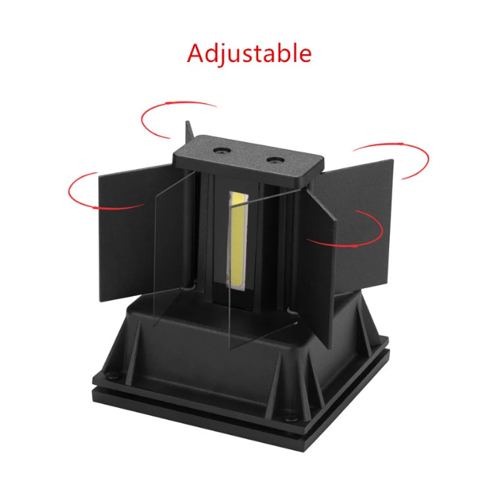 LED-Wandleuchte aus Aluminium mit verstellbarer Oberfläche