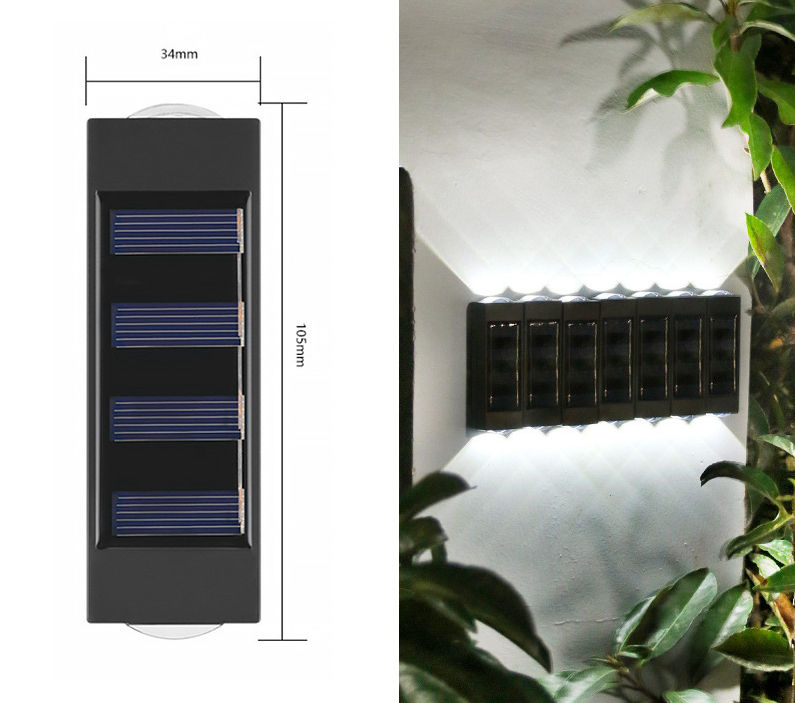 apliques de pared solar al aire libre