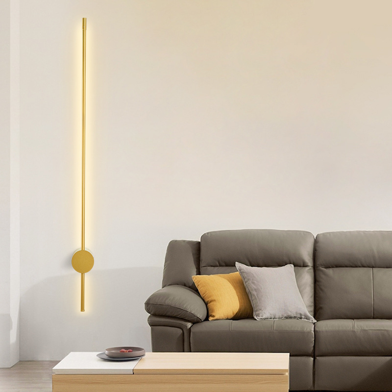 Nordic Slaapkamer Nachtkastje Wandlamp Creatiev Klok Lange Trap Gang Gangpad Woonkamer Achtergrond Wall Art Lampe Cafe Hotel