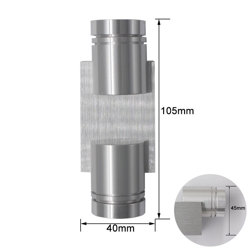 2x1W AC85-265V Luces de pared LED modernas de aluminio Lámpara de pared Aplique de luz de espejo para decoración de paredes interiores o iluminación2x1W AC85-265V Luces de pared LED modernas de aluminio Lámpara de pared Aplique de luz de espejo para decoración de paredes interiores o iluminación