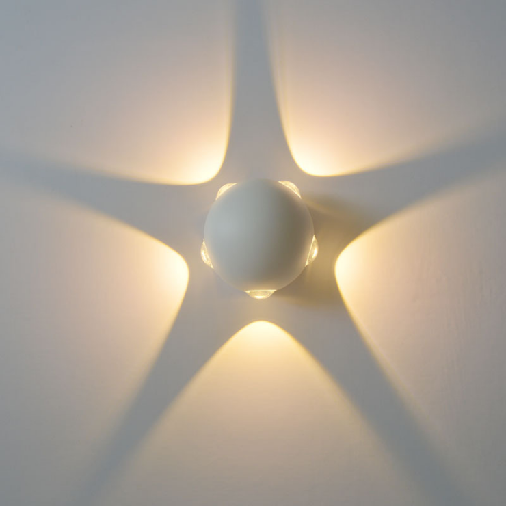 10W kreative runde LED-Außenwandleuchte Korridor fünfseitige leuchtende Wandleuchte10W kreative runde LED-Außenwandleuchte Korridor fünfseitige leuchtende Wandleuchte